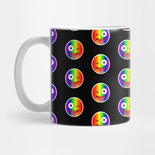 Winking Face with Tongue Emoji Gay Pattern | Pop Art Mug